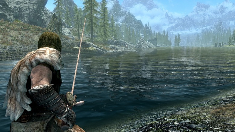 Skyrim fishing