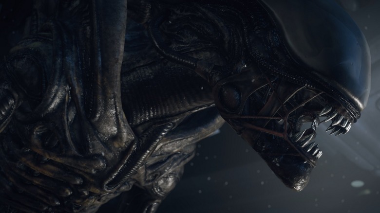 Xenomorph opening its mouth