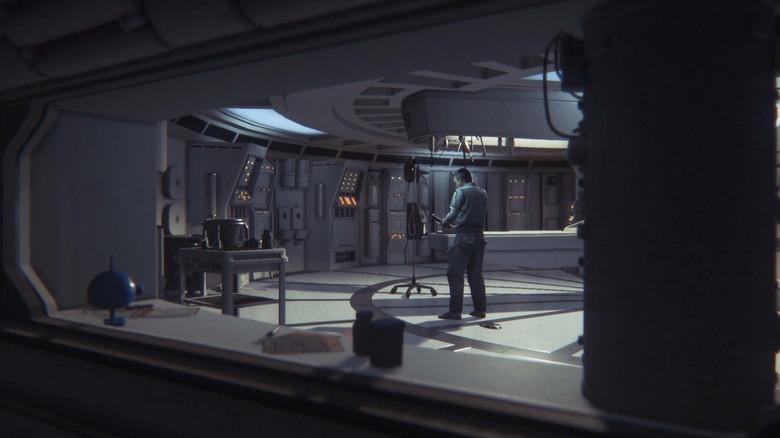 Doctor standing in med bay