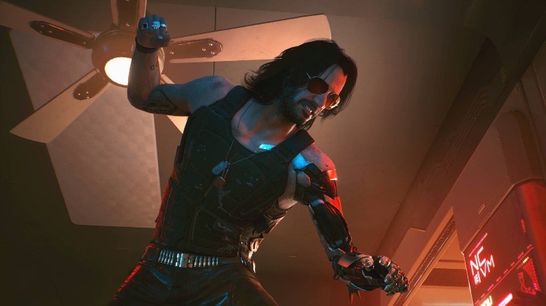 Johnny punching down