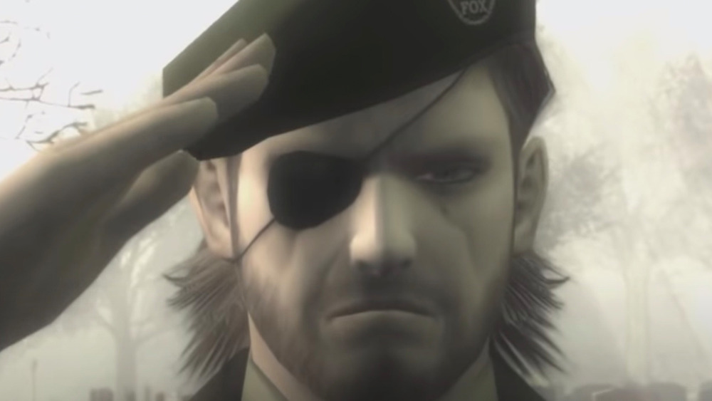 Metal Gear Big Boss saluting