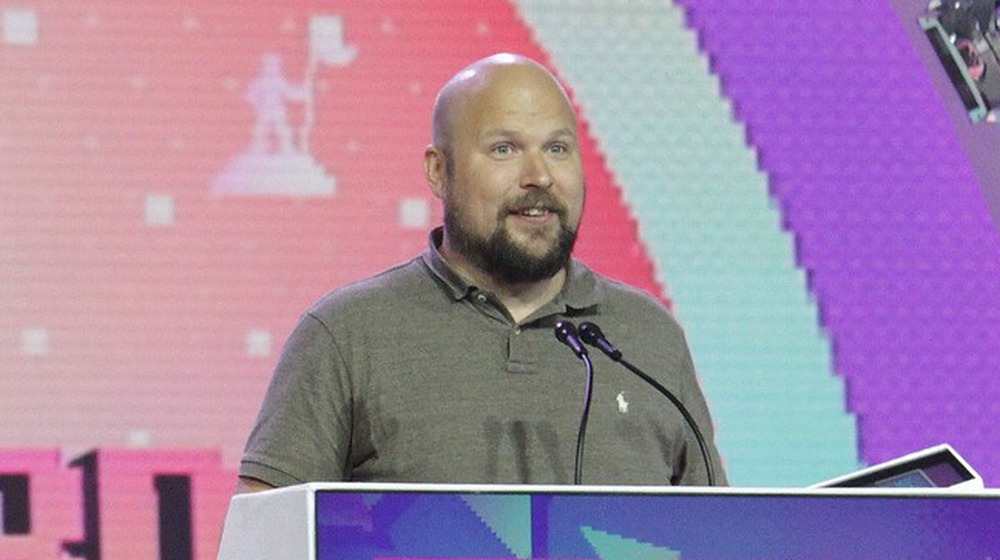 Notch receiving award at GDC