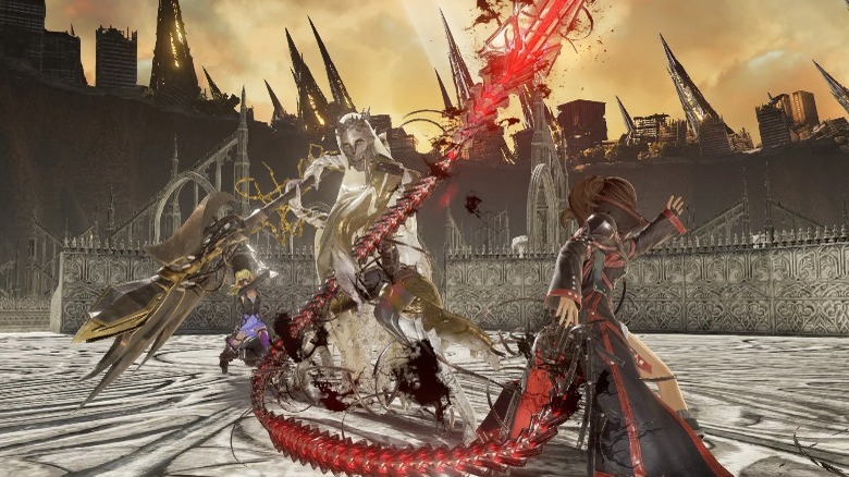 Vampire using chain sword
