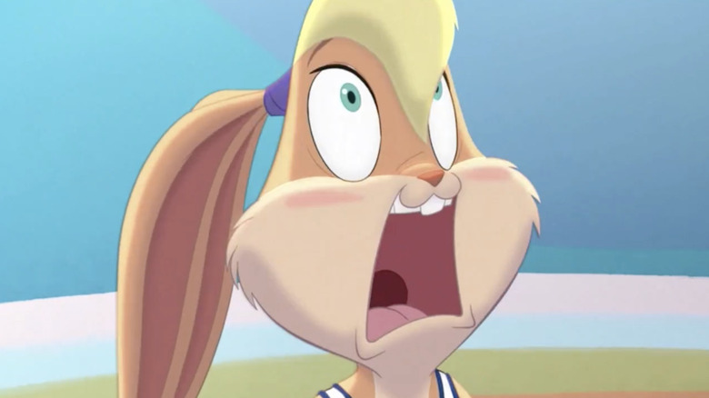 Lola Bunny looks scared