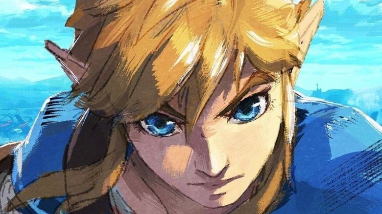 Link in BOTW art book