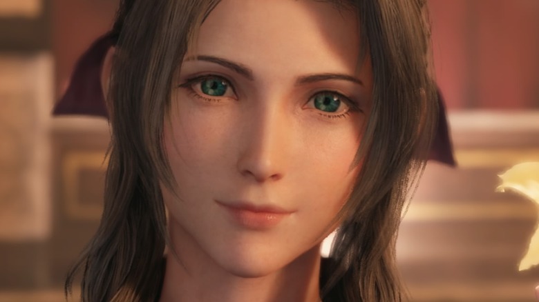 Aerith looking at Cloud