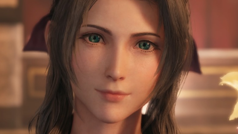 Aerith looking at Cloud