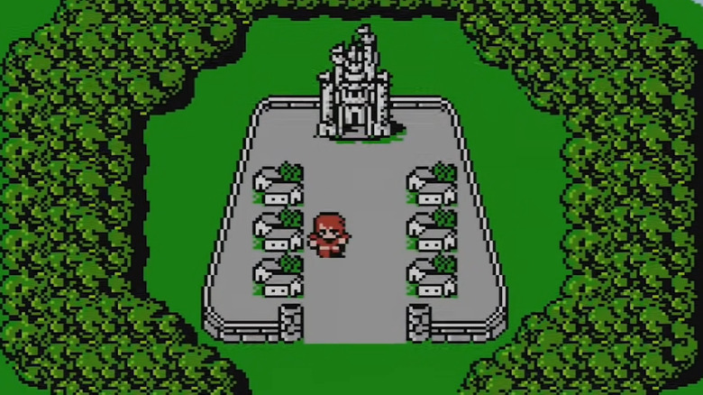 Fighter leaving castle