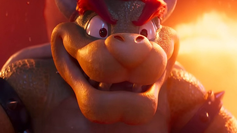 Bowser laughing