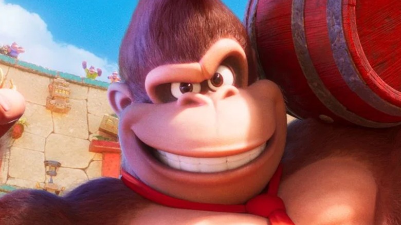 Donkey Kong grinning