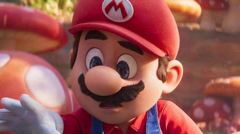 Mario reach for mushroom