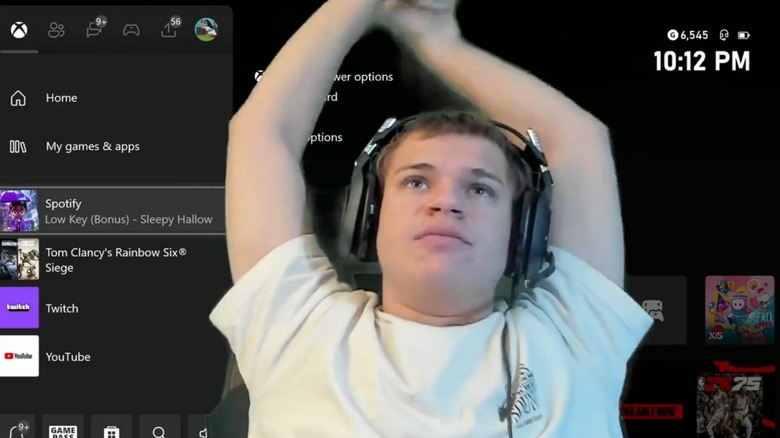 Jynxzi stretching his arms over his head