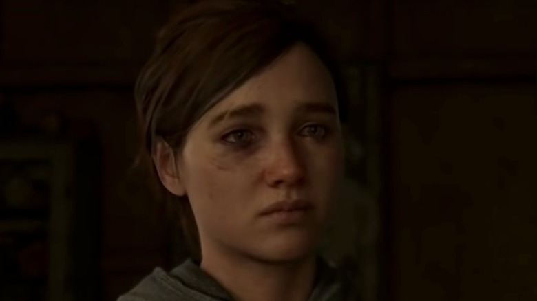 Ellie looking sad