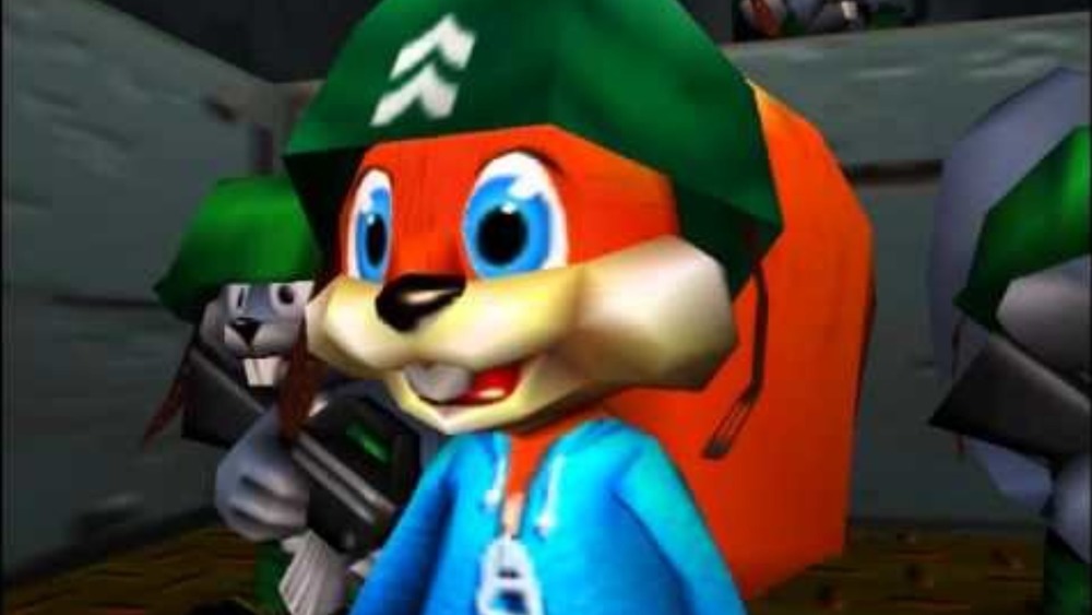 Conker with helmet