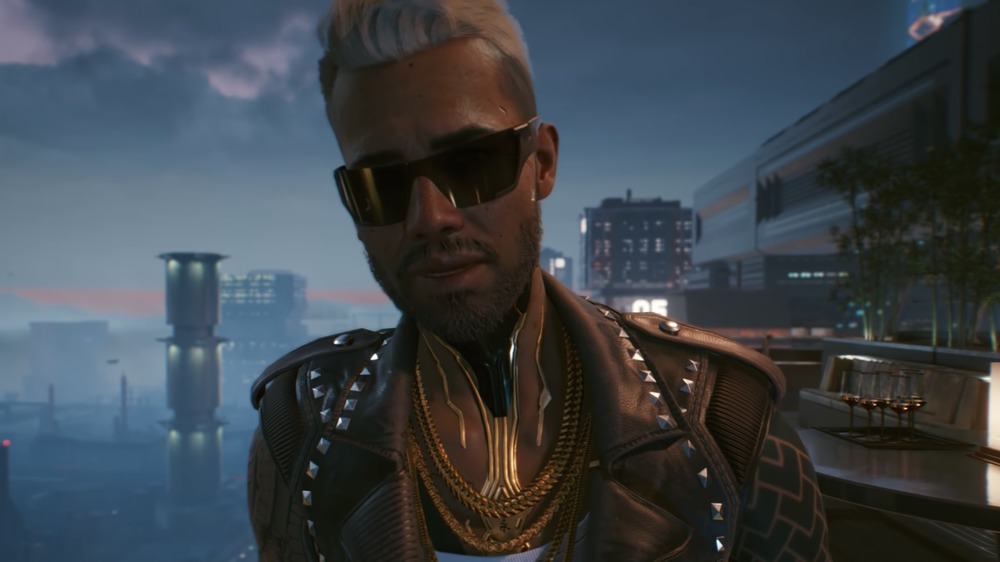 Cyberpunk 2077 character city