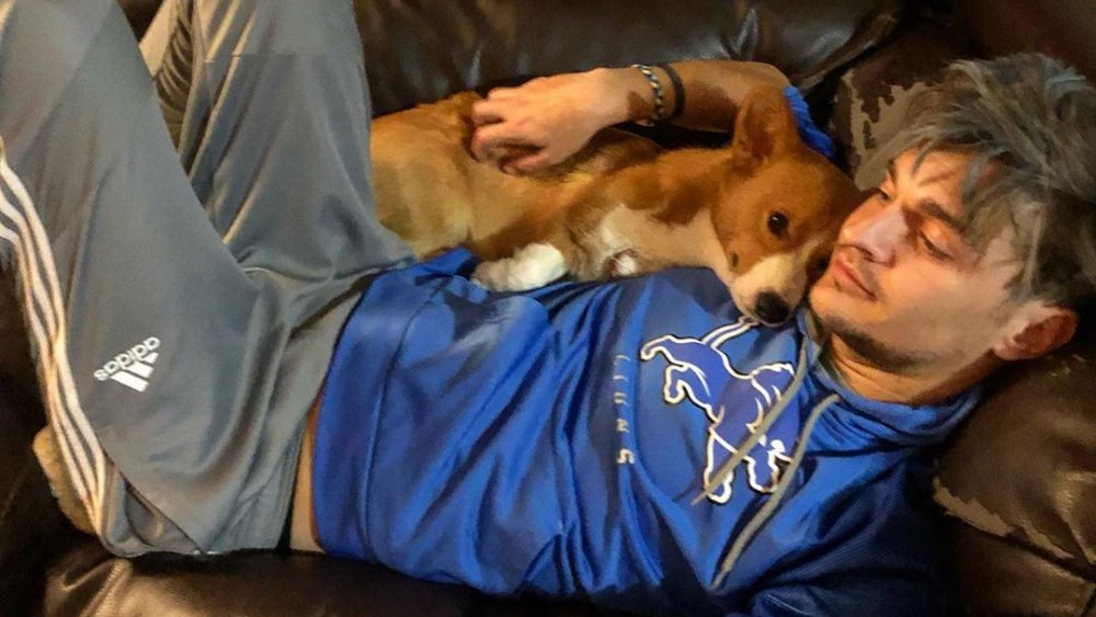 Chris Blevins and his dog