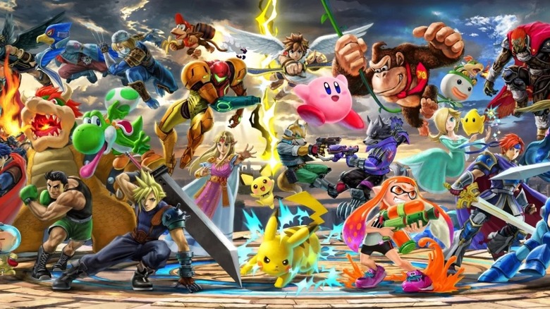 Smash Bros mural