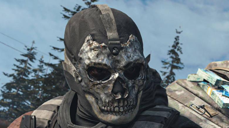 Warzone ghost face mask