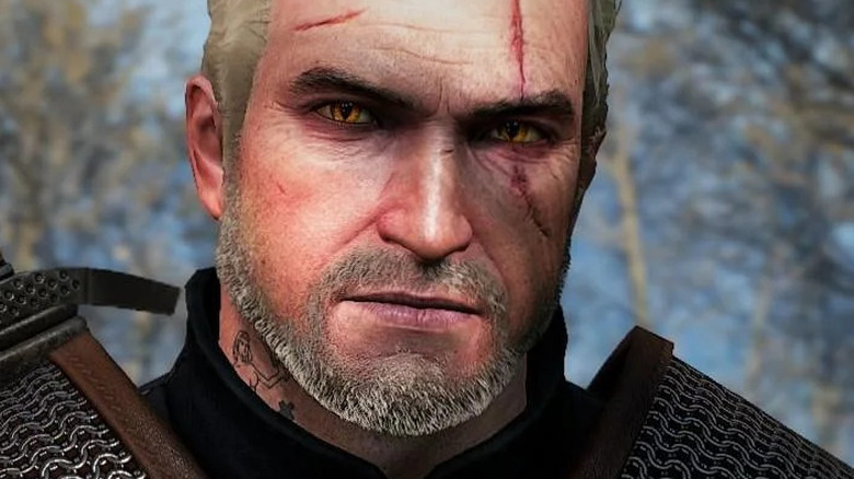 The Witcher 3 Geralt of Rivia close up