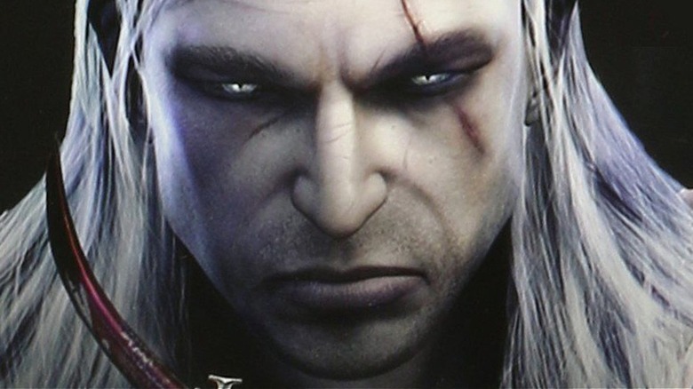 Geralt on Witcher 1 cover art