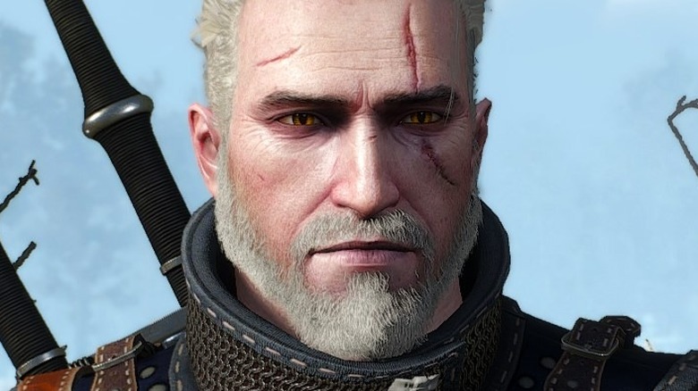 Sad Geralt closeup