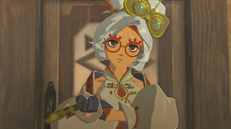 Purah cocking her head to the side
