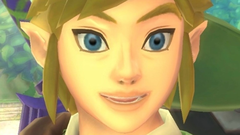 Link smiling