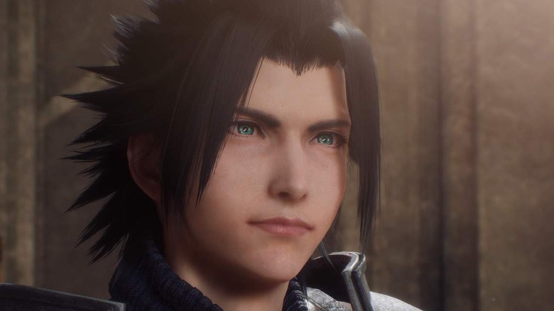 Crisis Core Reunion Zack Fair close up