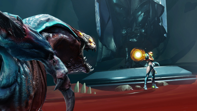 Metroid Dread Samus fight