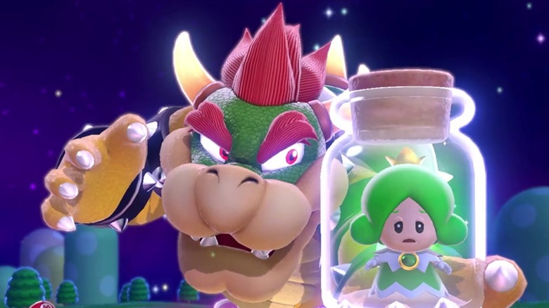 Bowser holding captured fairy