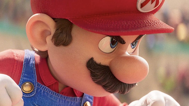 Mario fighting stance