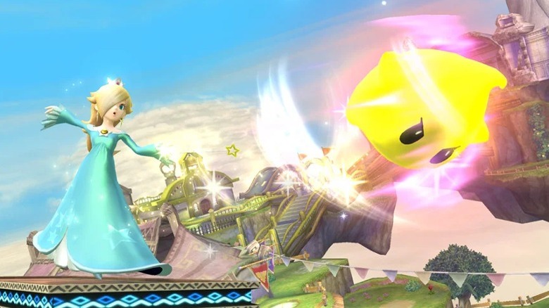 Rosalina hurling Luma at enemy