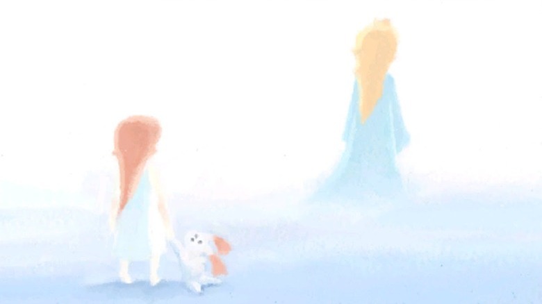 Rosalina watching her mother leave