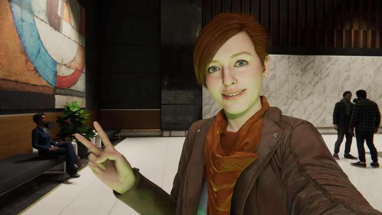 Mary Jane taking selfie