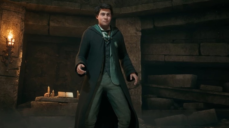 Sebastian readies wand