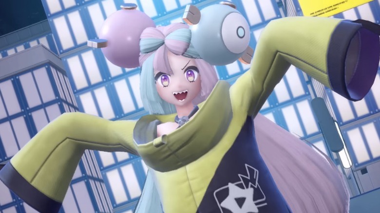 pokemon scarlet violet iono gym leader battle