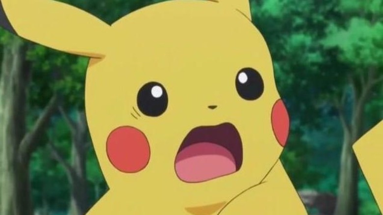 Pikachu looking surprised