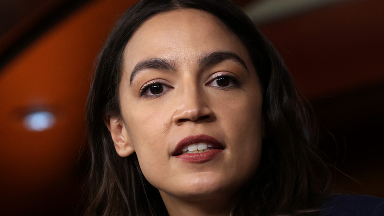 Alexandria Ocasio-Cortez serious speaking