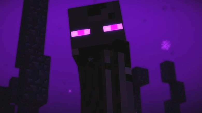 Enderman eyes glowing