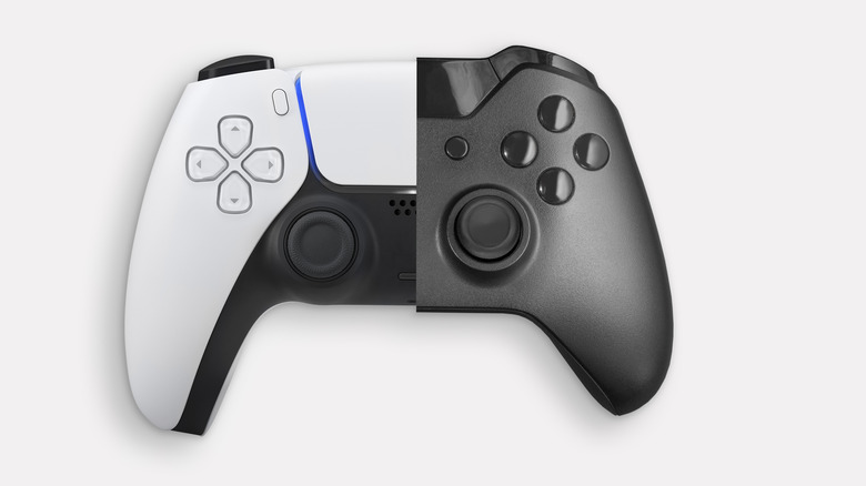 DualSense and Xbox controllers