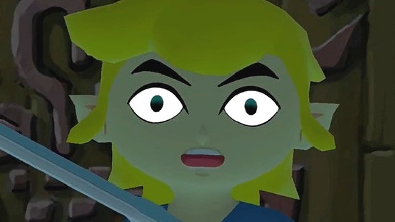 Link with pear on head