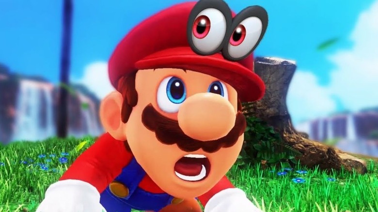 Mario shocked by Cappy