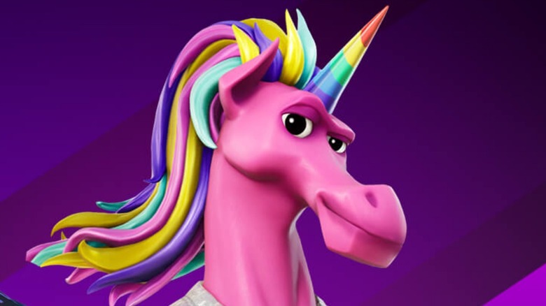 Fortnite unicorn smug expression