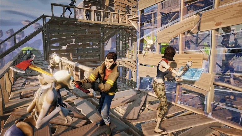 Gameplay in Fortnite