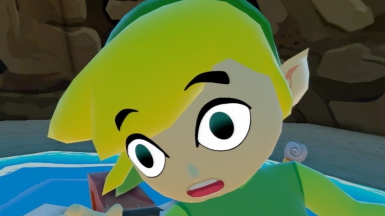 Link Windwaker surprised