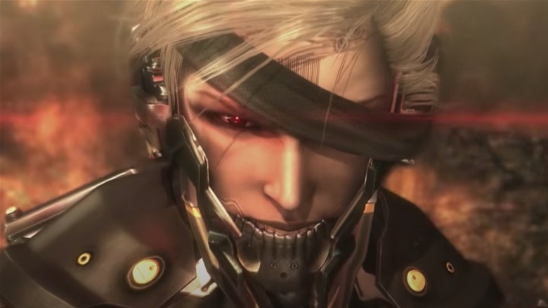 Raiden's cyborg face