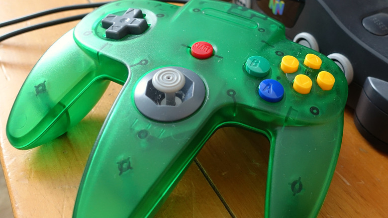 Green N64 controller