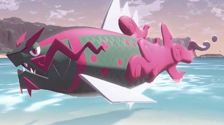 Pokémon Scarlet and Violet Basculegion above water