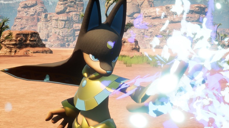 A creature using its powers in "Palword"