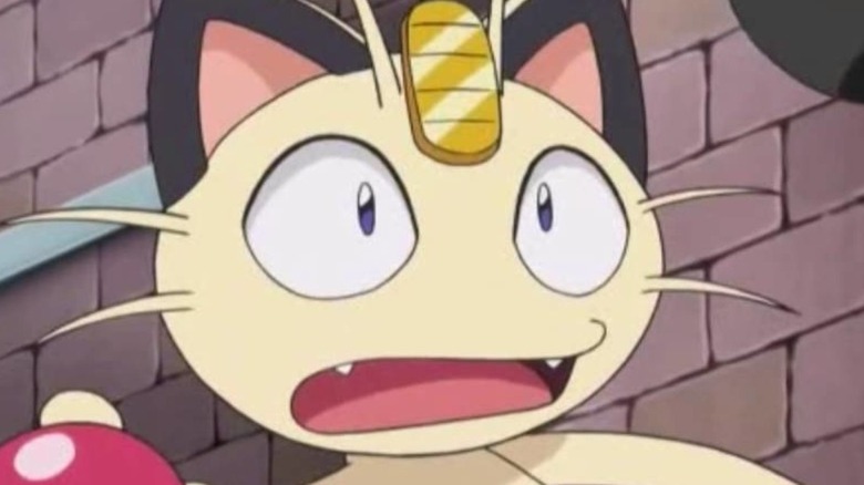 Meowth anime poke balls